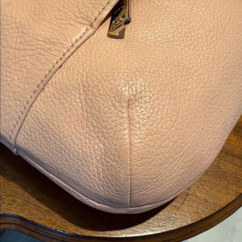 Coach East West Isabelle shoulder bag F35809 pebbled Leather pink blush EUC - Picture 13 of 17